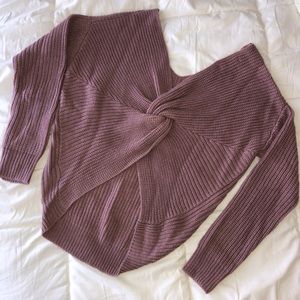 Falls Favorite Girl Sweater II - Mauve